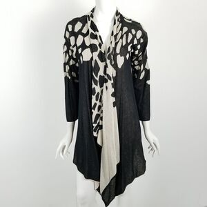 St John Waterfall Open Front Cardigan Sweater XS